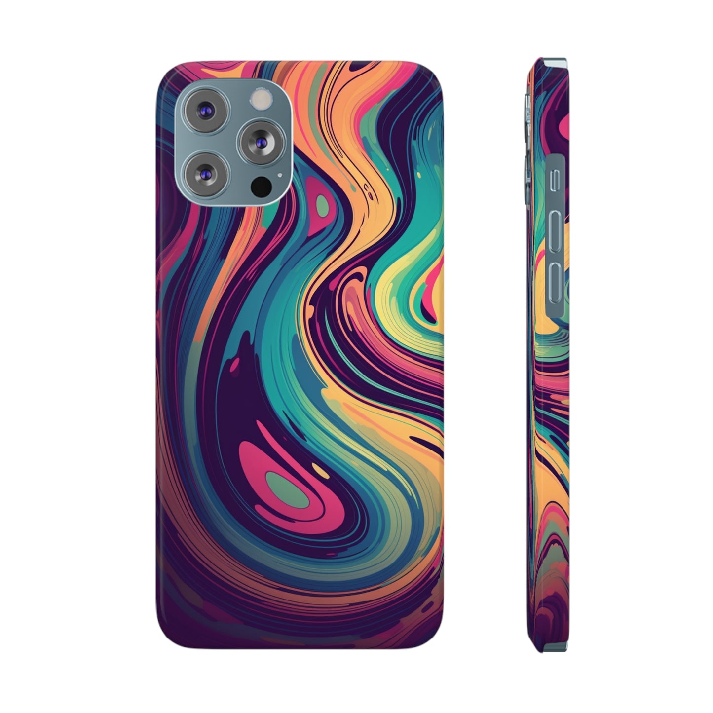 COSMIC LIQUID SWIRL |  | Slim iPhone Case - Trovvve