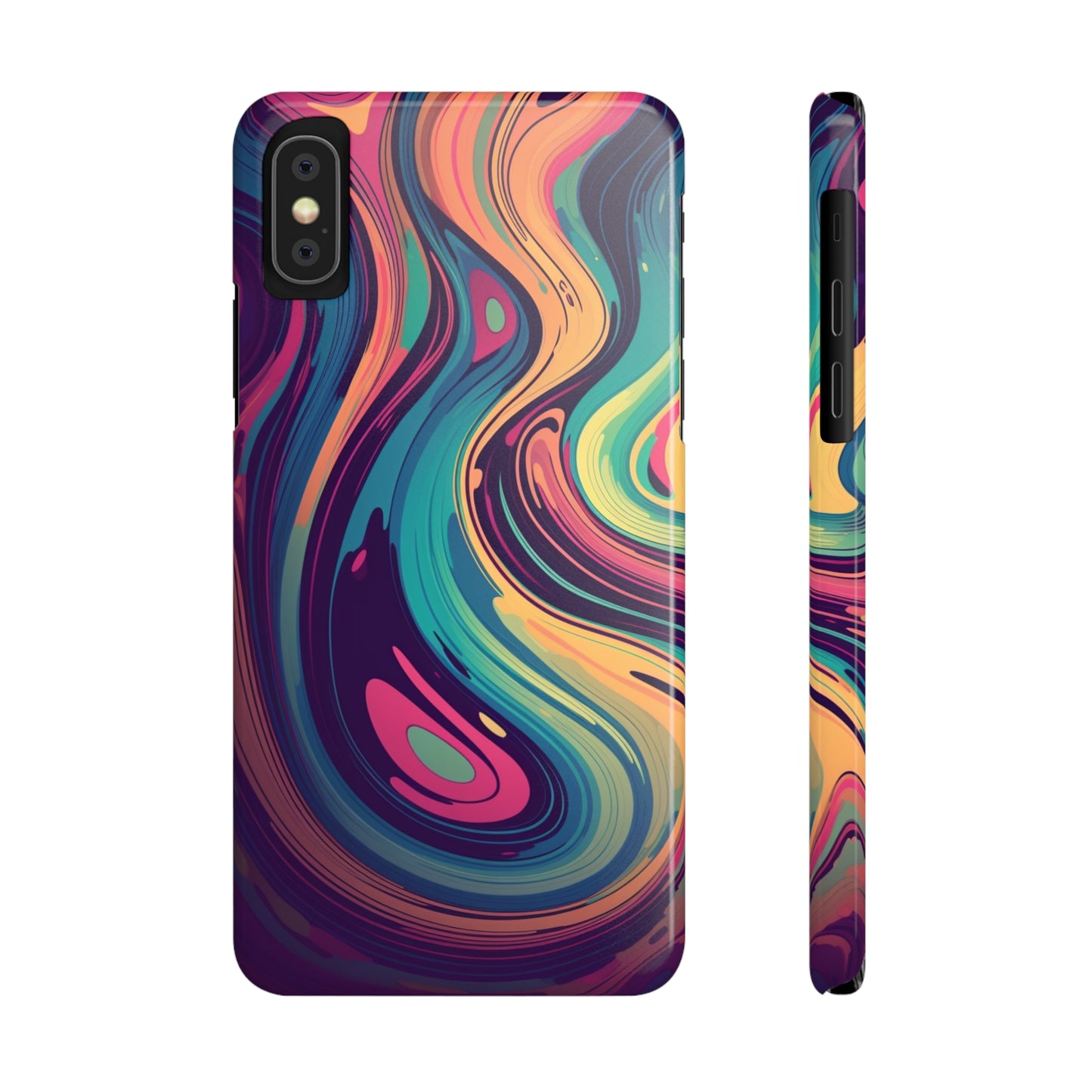 COSMIC LIQUID SWIRL |  | Slim iPhone Case - Trovvve