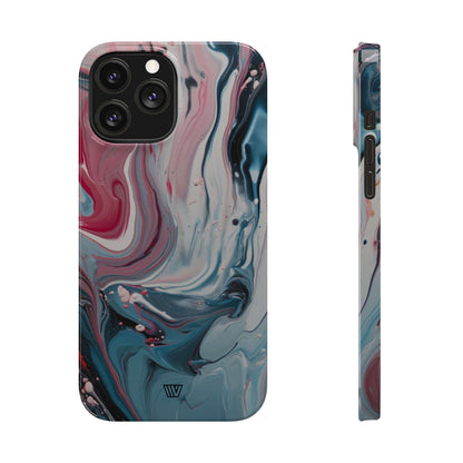 BLUE PASTEL SWIRL | Slim iPhone Case