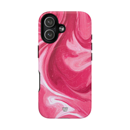 Strawberry Storm MagSafe Tough iPhone Case – iPhone 17, Matte