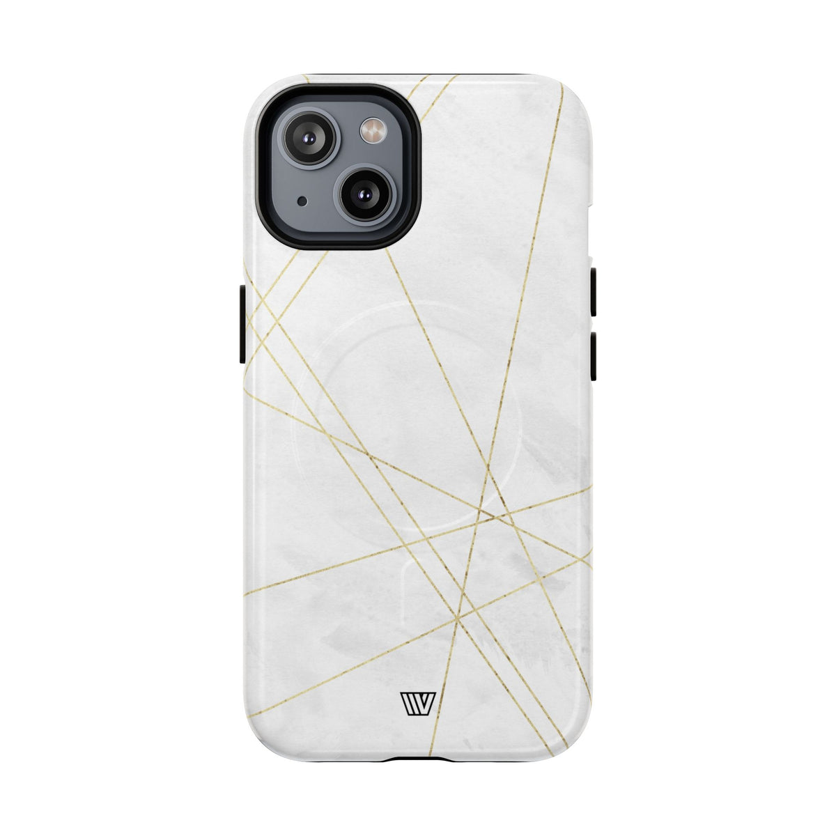 Gold Lines MagSafe Tough iPhone Case – iPhone 14, Glossy