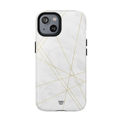 Gold Lines MagSafe Tough iPhone Case – iPhone 14, Glossy