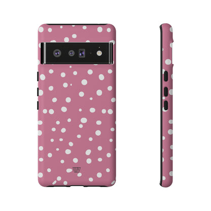 BLUSH RED DOTS | Tough Phone Case - Trovvve