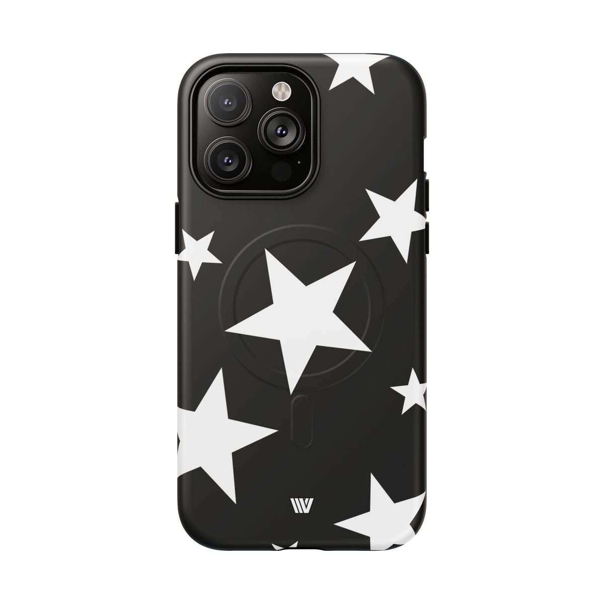 JET BLACK BOLD STARS | MagSafe Tough iPhone Case