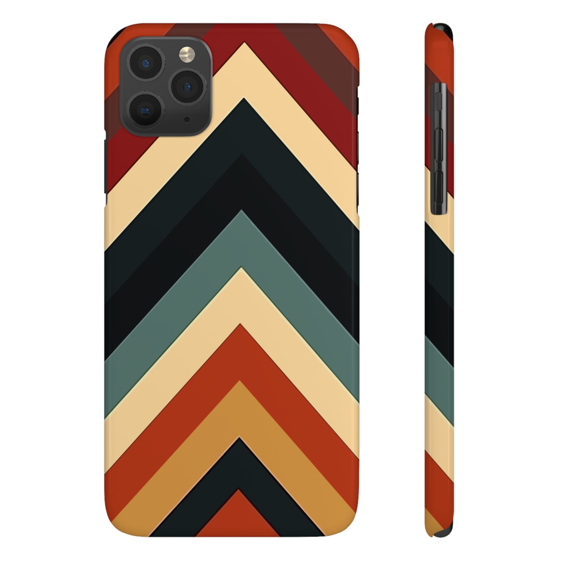 RETRO TRIANGLE  STRIPE | Slim iPhone Case - Trovvve