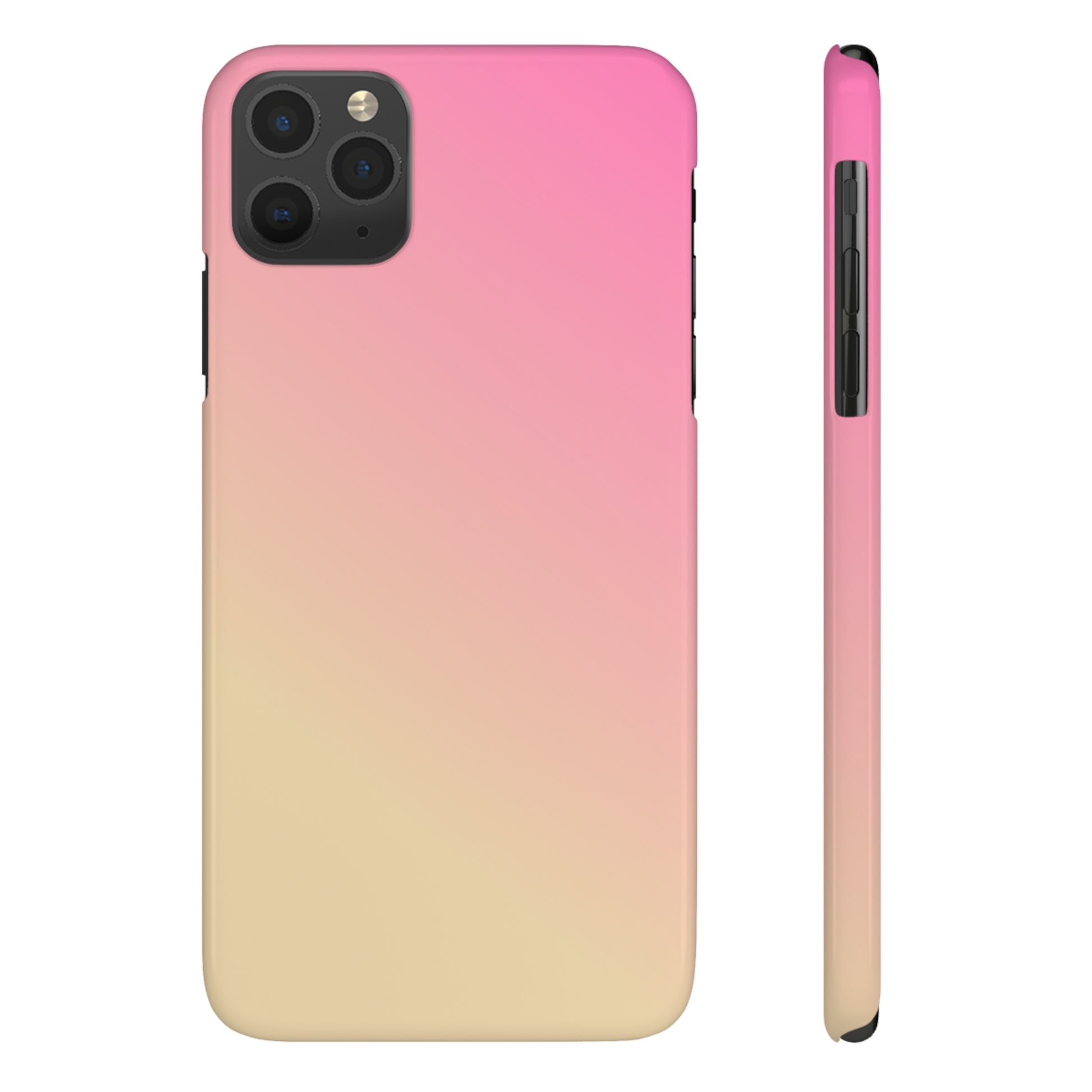 PINK YELLOW GRADIENT | Slim iPhone Case - Trovvve