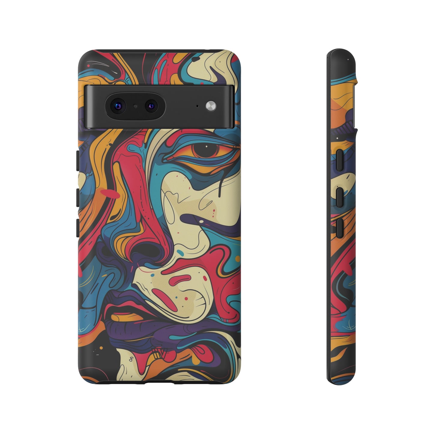 PAINT SWIRL FACE | Tough Phone Case