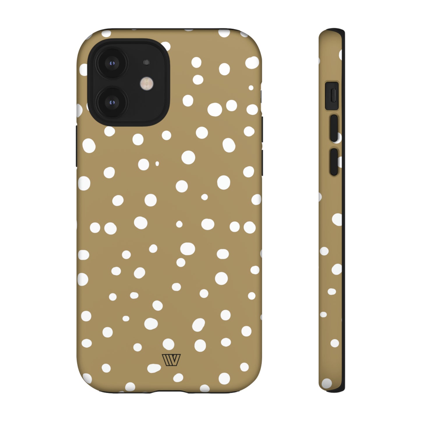 DARK BEIGE DOTS | Tough Phone Case - Trovvve