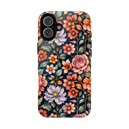 Night Bloom Bouquet MagSafe Tough iPhone Case – iPhone 16 Plus, Glossy
