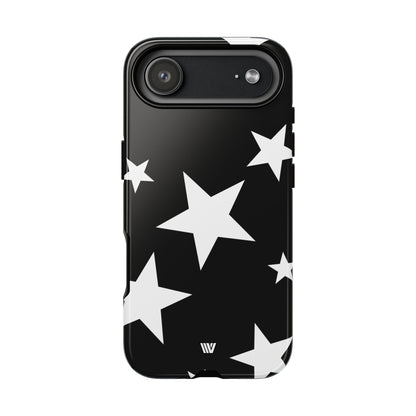 JET BLACK BOLD STARS | Tough Phone Case