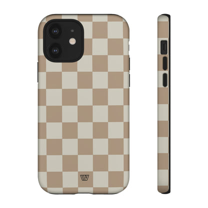 NEUTRAL CHECKERBOARD | Tough Phone Case - Trovvve