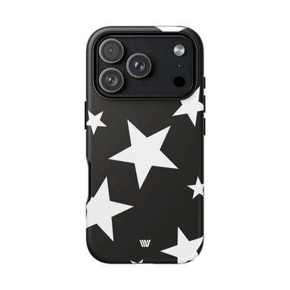 JET BLACK BOLD STARS | Tough Phone Case