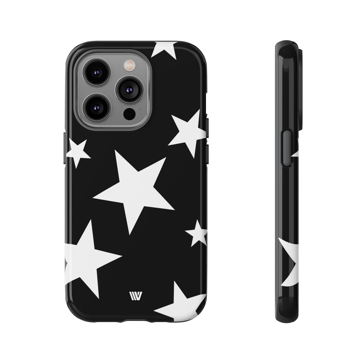 JET BLACK BOLD STARS | Tough Phone Case