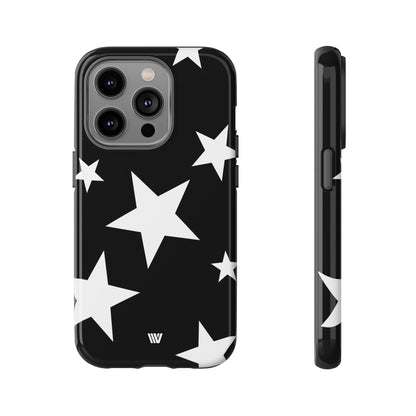 JET BLACK BOLD STARS | Tough Phone Case