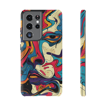 PAINT SWIRL FACE | Tough Phone Case