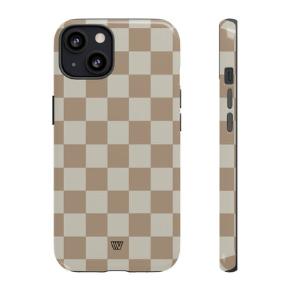 NEUTRAL CHECKERBOARD | Tough Phone Case - Trovvve