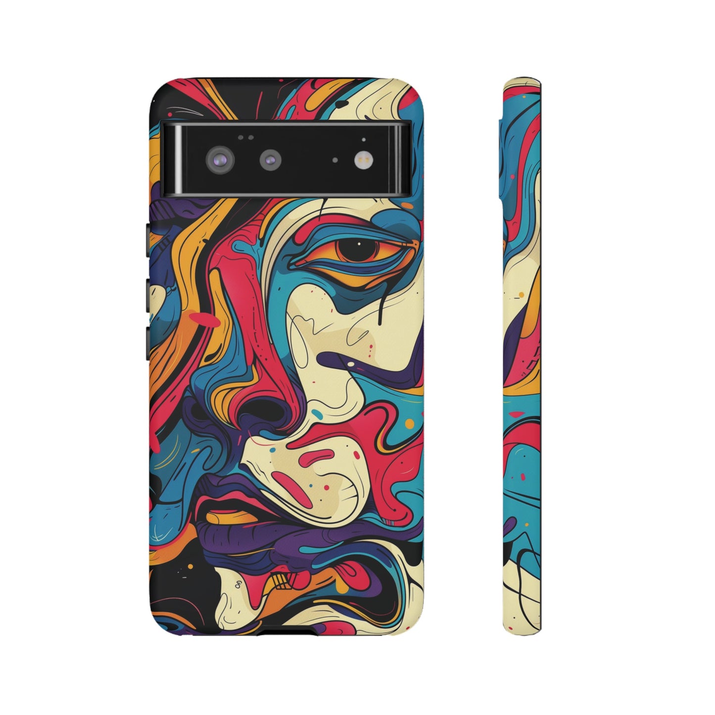 PAINT SWIRL FACE | Tough Phone Case