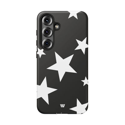 JET BLACK BOLD STARS | Tough Phone Case