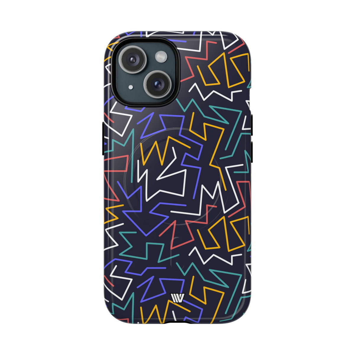 Zigzag Night MagSafe Tough iPhone Case – iPhone 15, Glossy