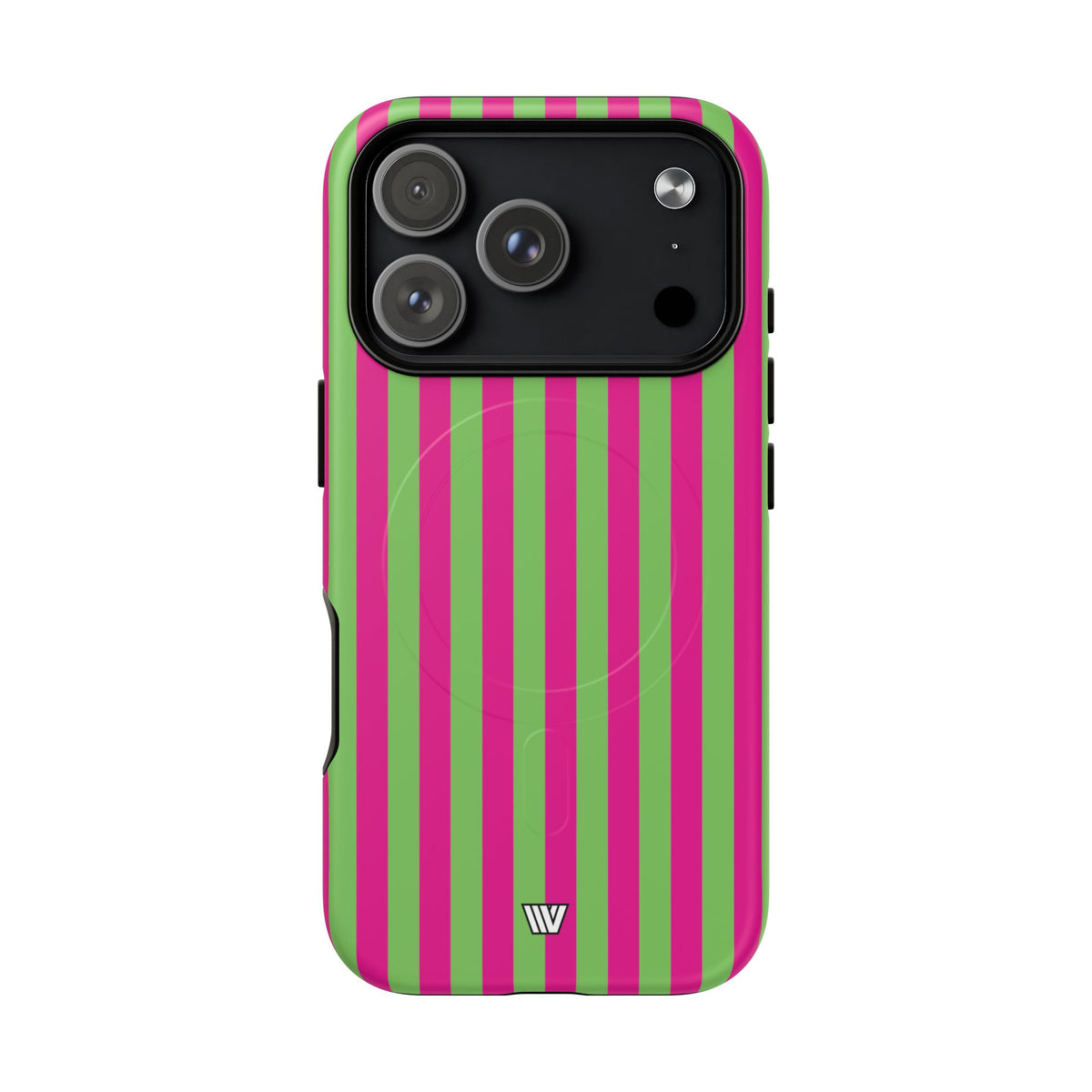 Watermelon Stripe MagSafe Tough iPhone Case – iPhone 17 Pro, Matte