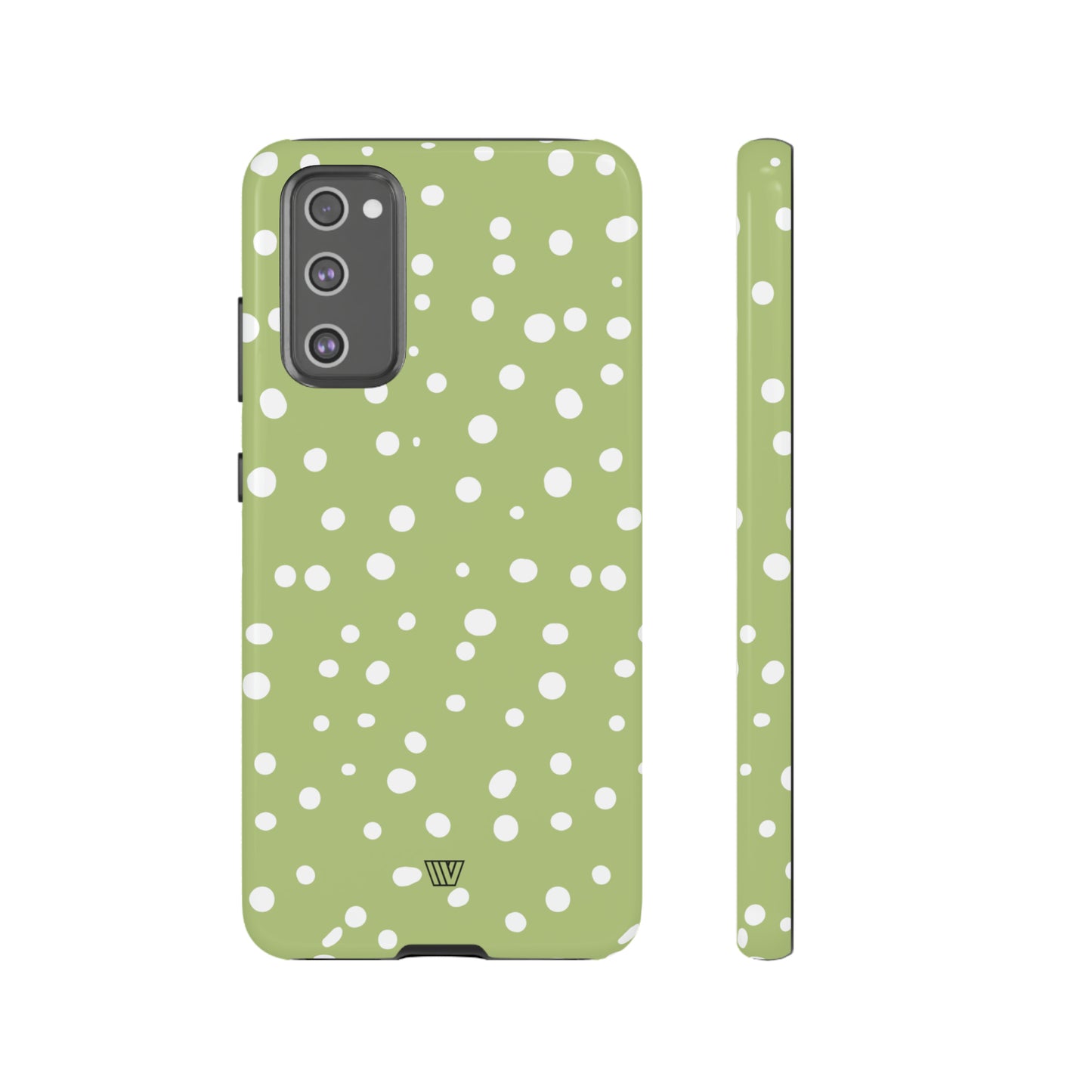 PALE OLIVE DOTS | Tough Phone Case - Trovvve