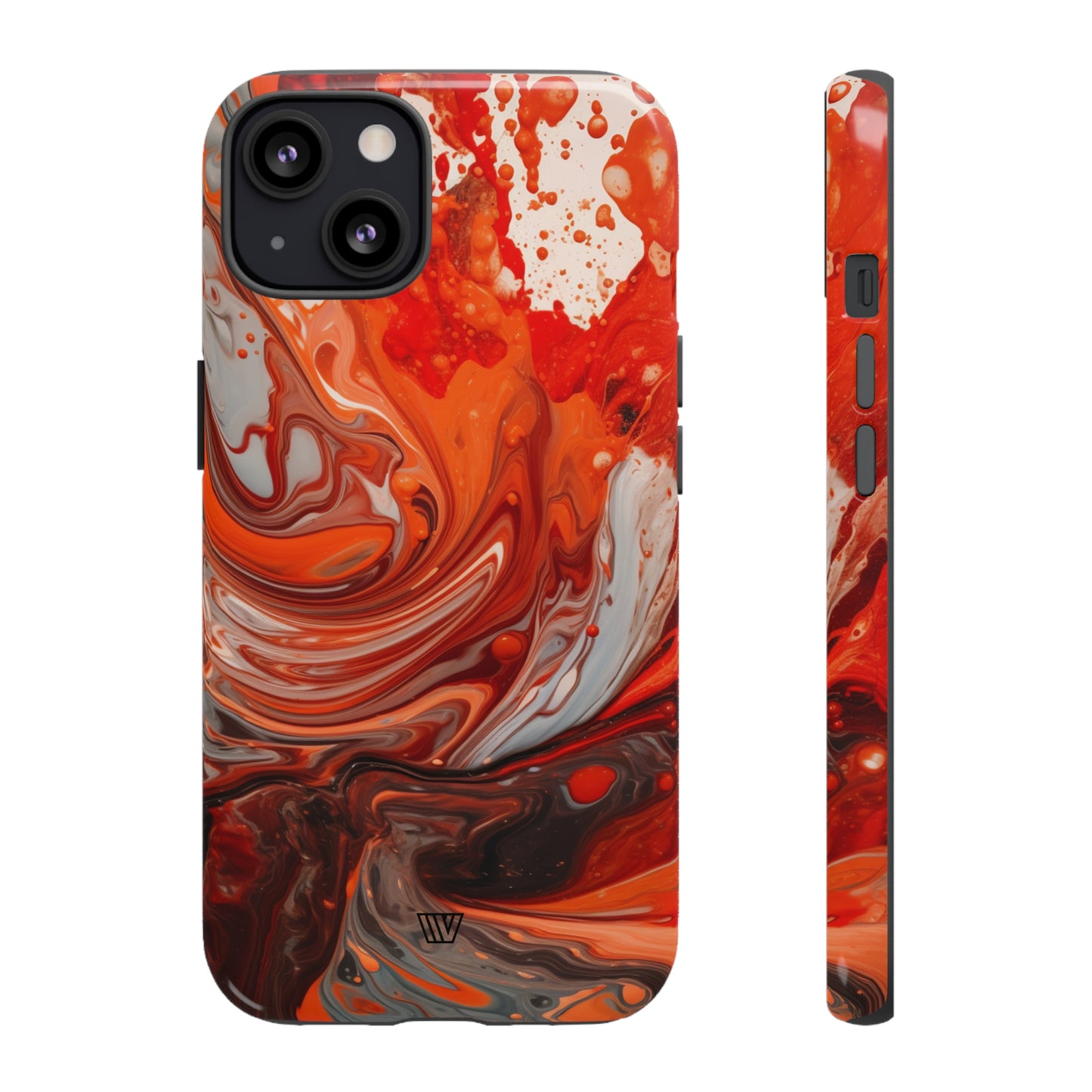 WHITE FIRE PAINT SWIRL | Tough Phone Case - Trovvve