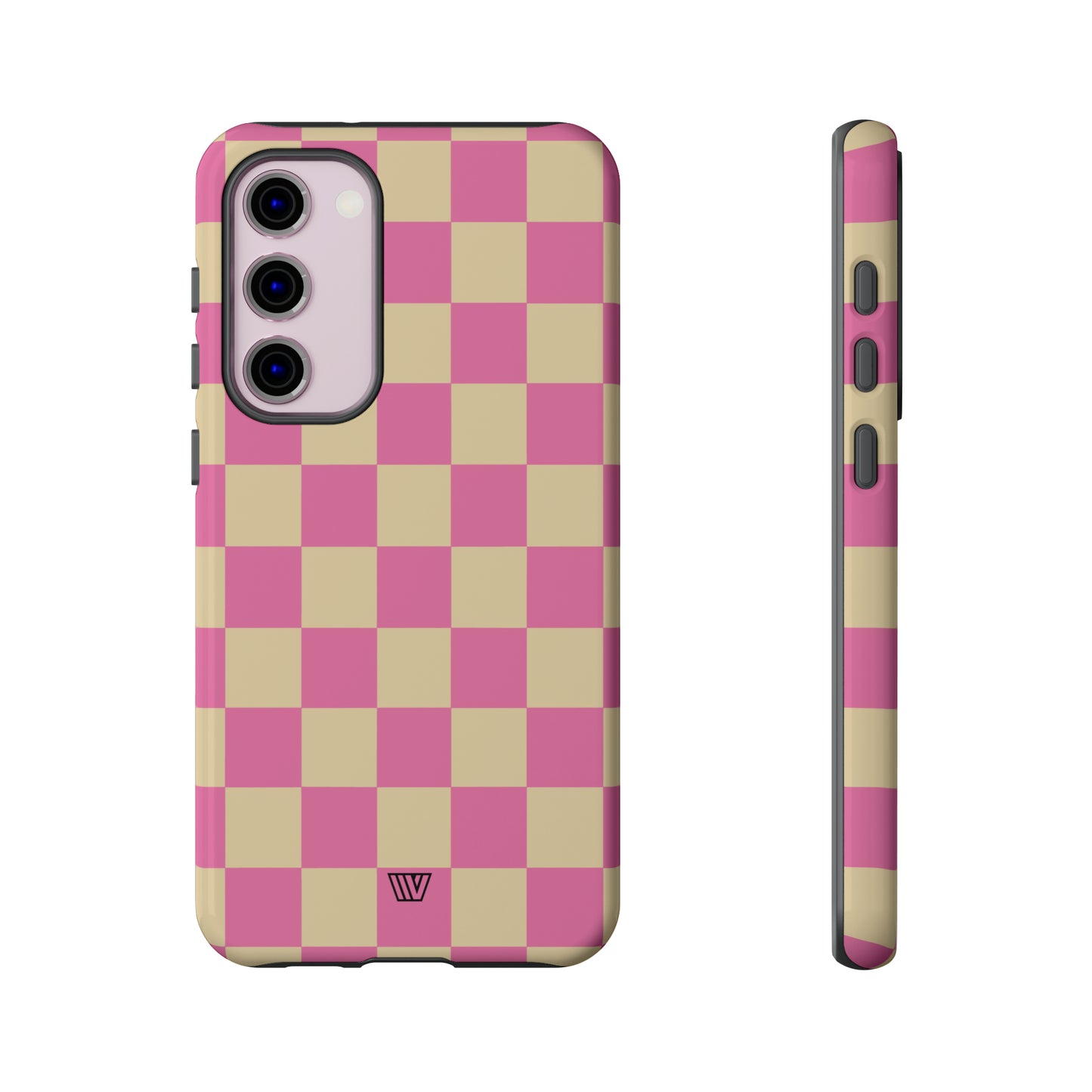 PINK TAN CHECKERBOARD | Tough Phone Case - Trovvve