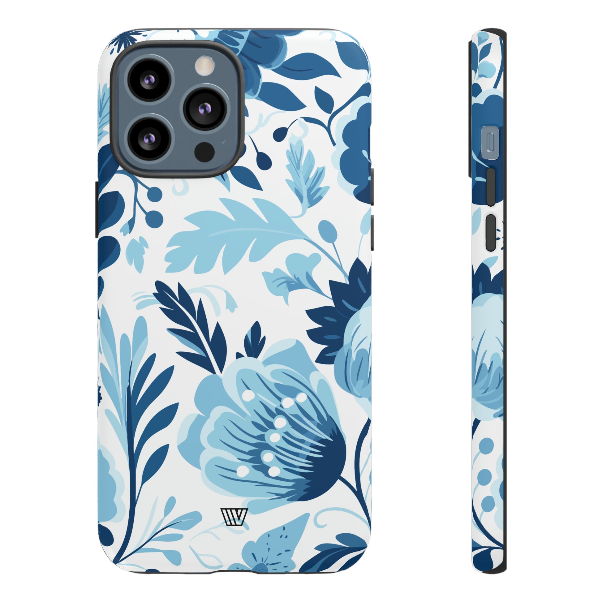 BLUE WHITE FLOWERS | Tough Phone Case - Trovvve