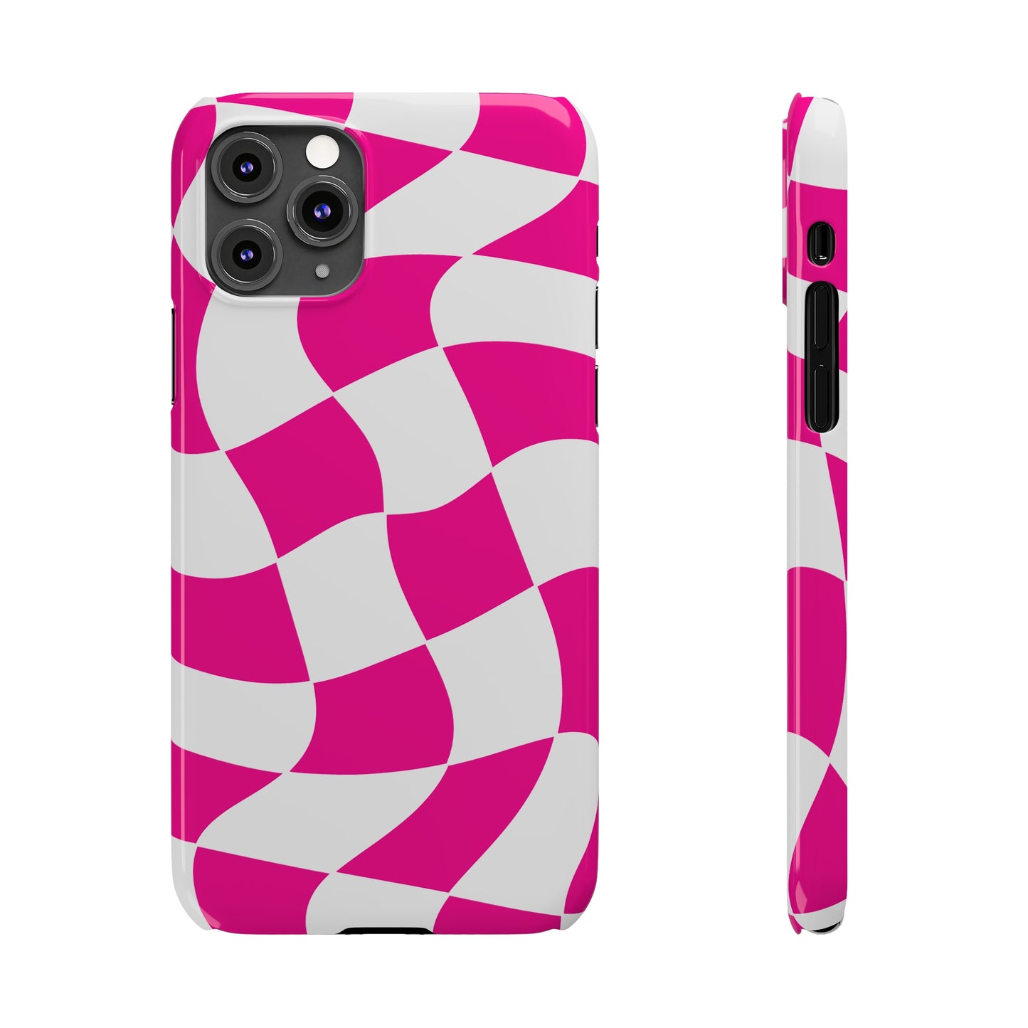 HOT PINK WAVY  | Slim iPhone Case - Trovvve