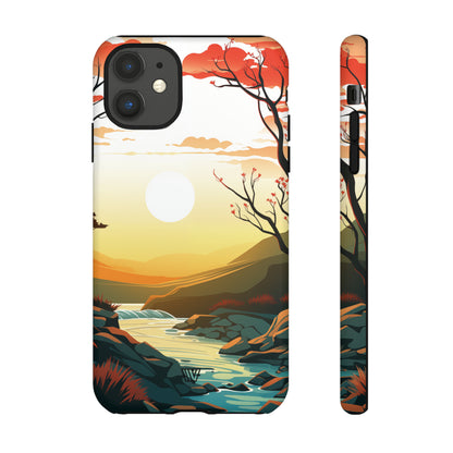 RIVER SUNSET | Tough Phone Case - Trovvve