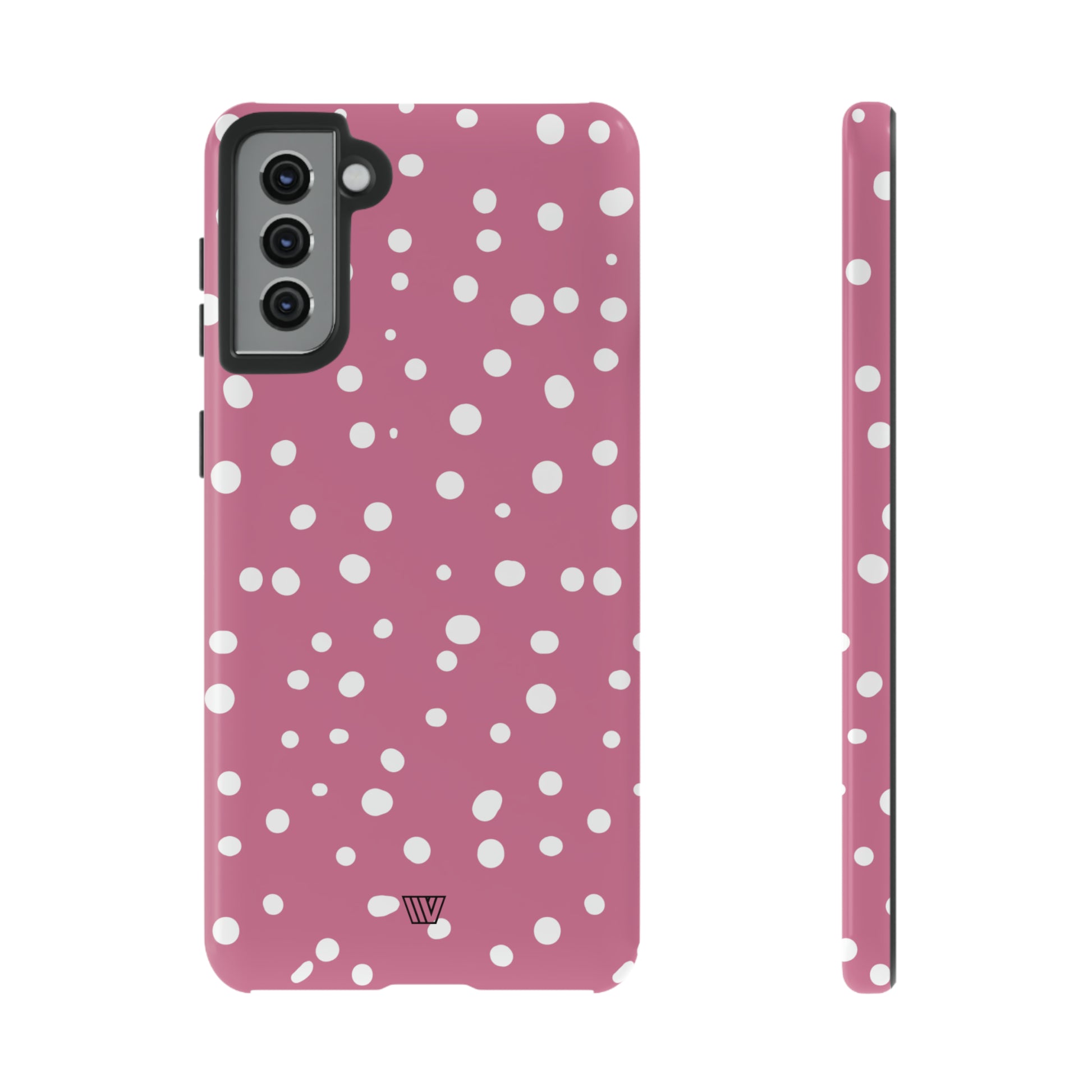 BLUSH RED DOTS | Tough Phone Case - Trovvve