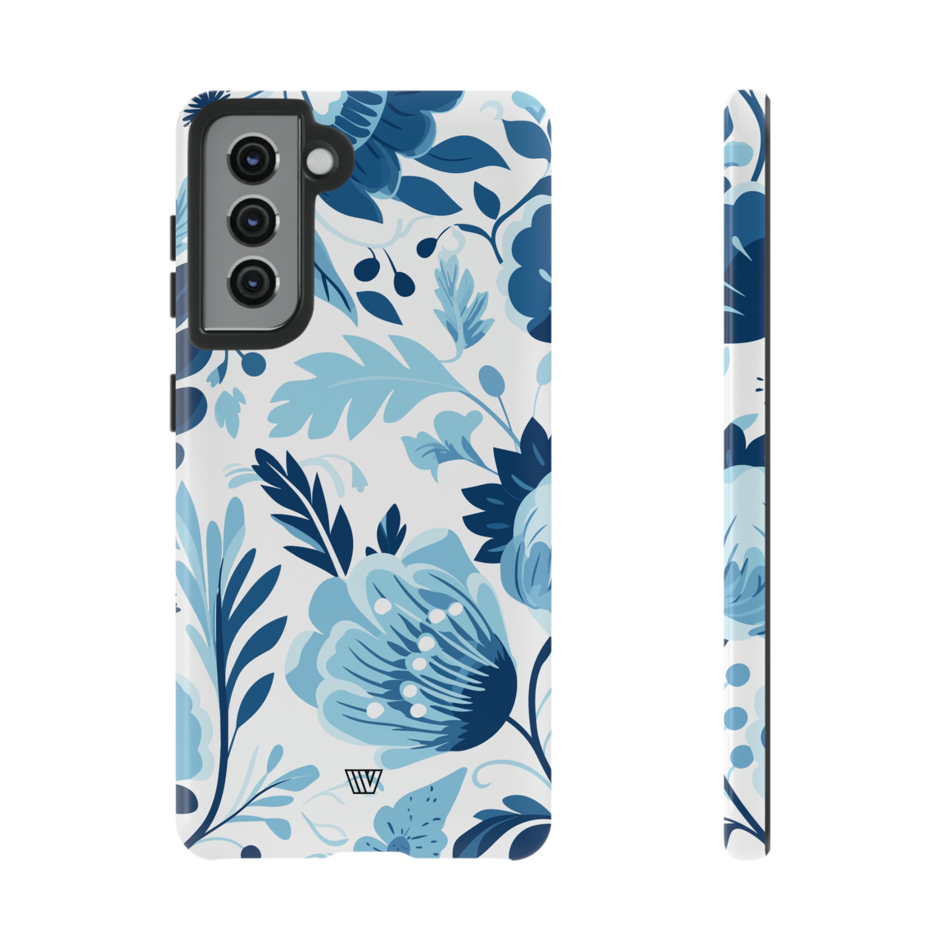 BLUE WHITE FLOWERS | Tough Phone Case - Trovvve