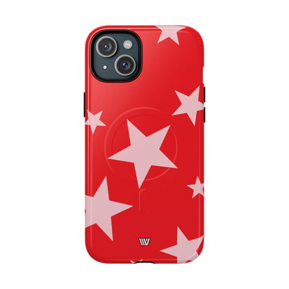RED BOLD STARS | MagSafe Tough iPhone Case