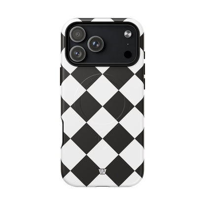 BLACK & WHITE DIAMOND | MagSafe Tough iPhone Case
