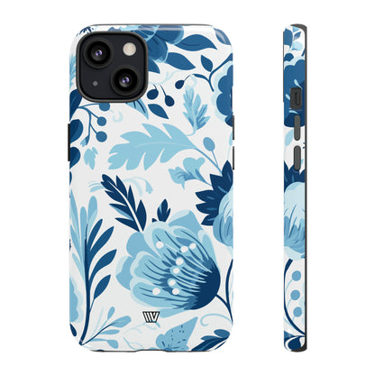 BLUE WHITE FLOWERS | Tough Phone Case - Trovvve