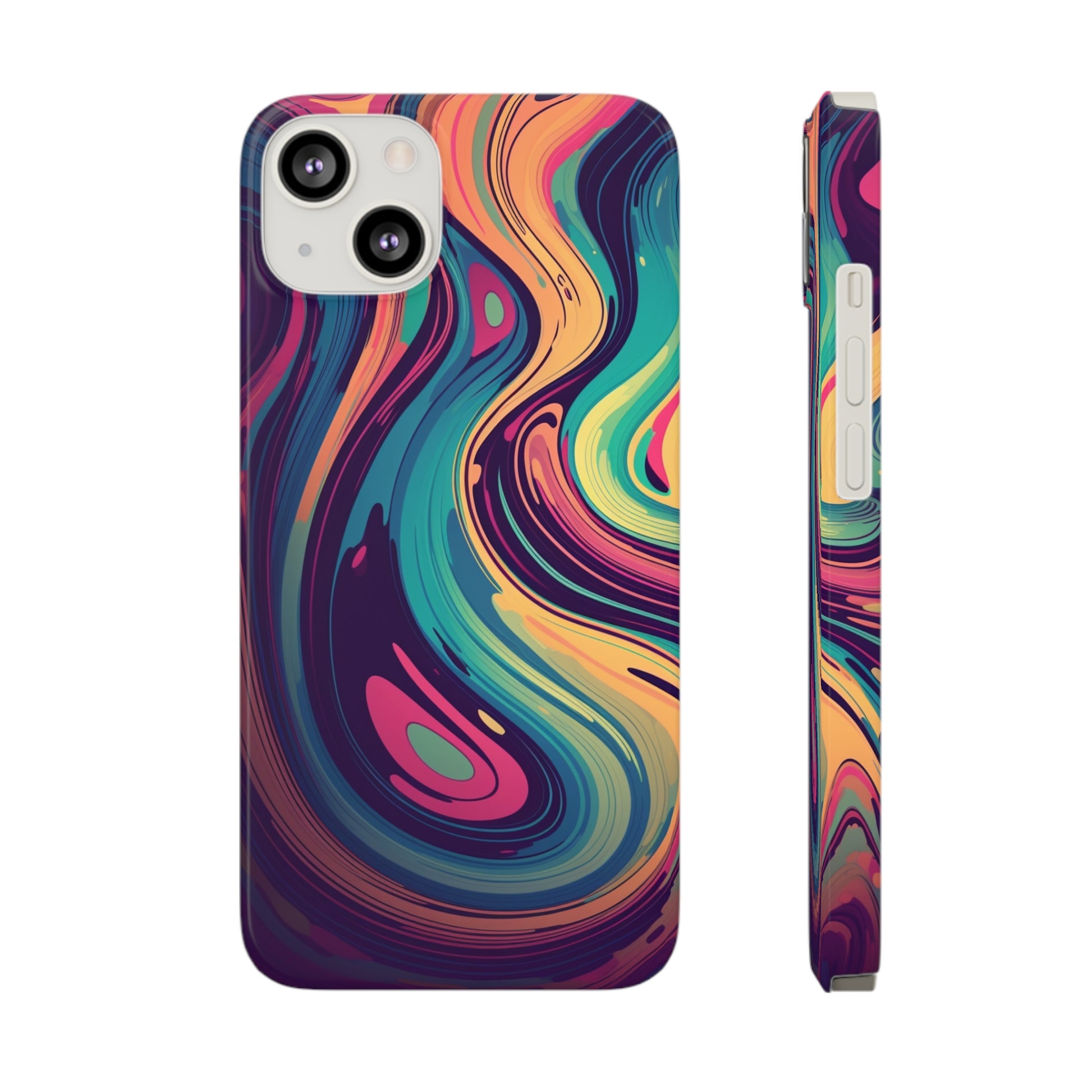 COSMIC LIQUID SWIRL |  | Slim iPhone Case - Trovvve