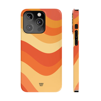 RETRO GROOVY WAVES | Slim iPhone Case - Trovvve