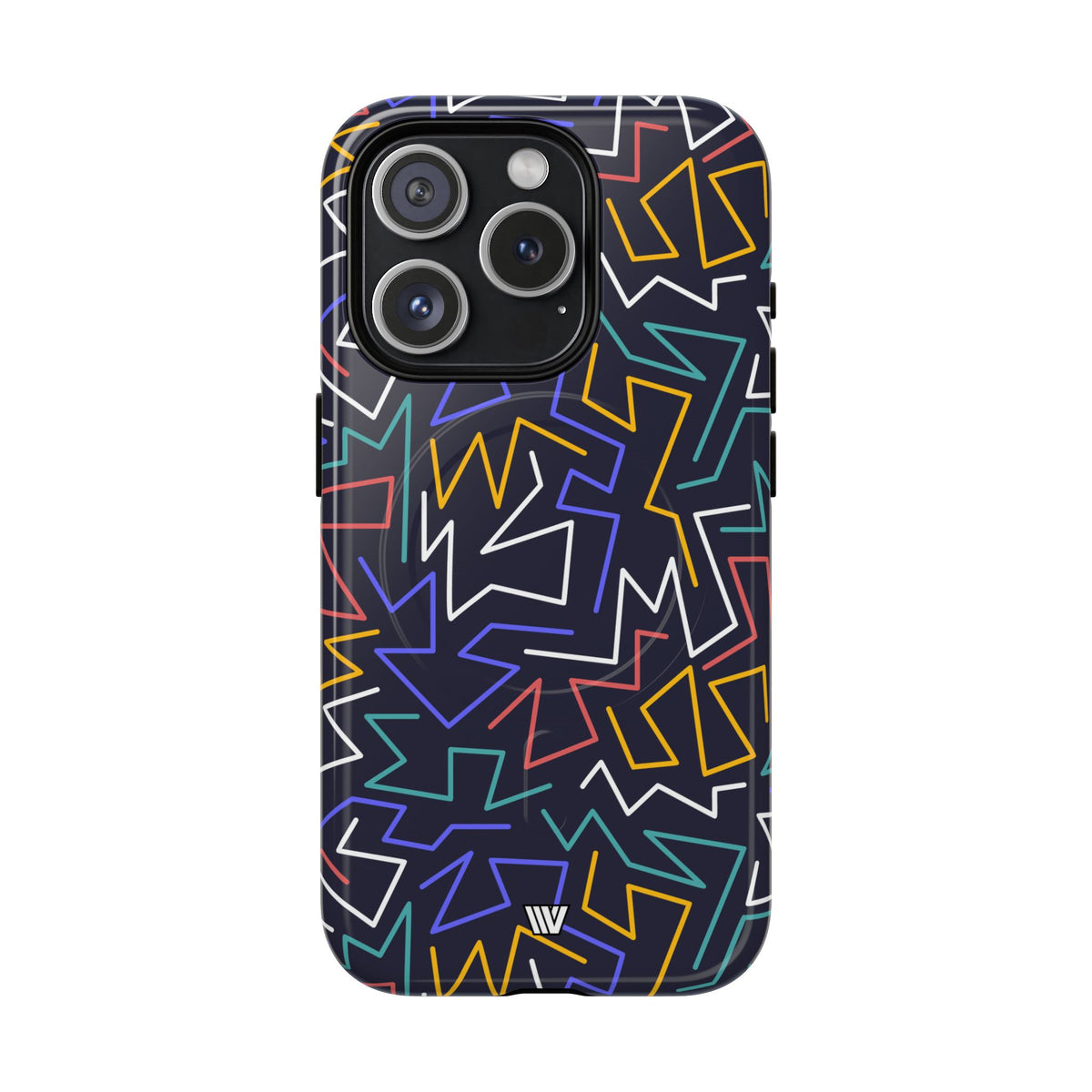 Zigzag Night MagSafe Tough iPhone Case – iPhone 15 Pro, Glossy