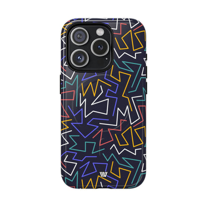 Zigzag Night MagSafe Tough iPhone Case – iPhone 15 Pro, Glossy