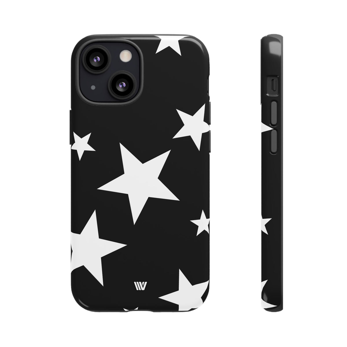 JET BLACK BOLD STARS | Tough Phone Case