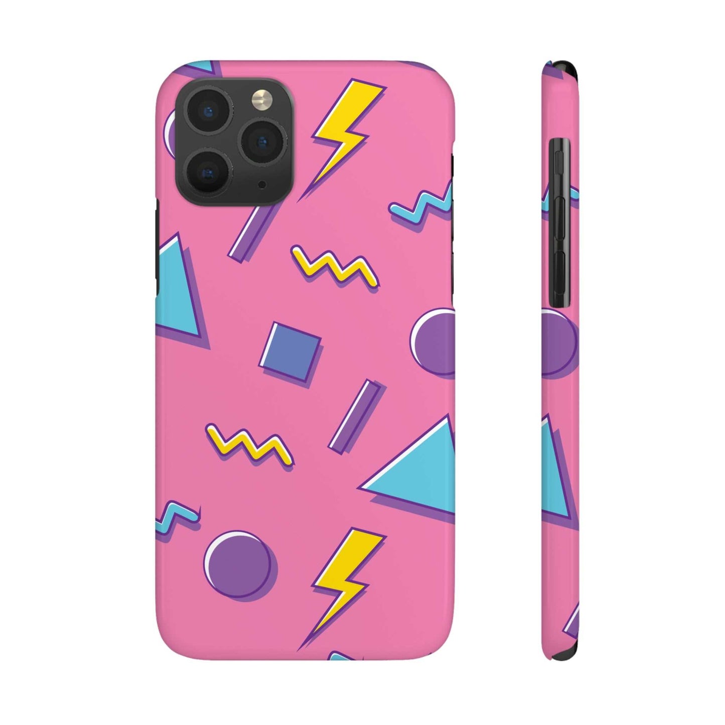 80 /90s PINK RETRO PATTERN | Slim iPhone Case - Trovvve