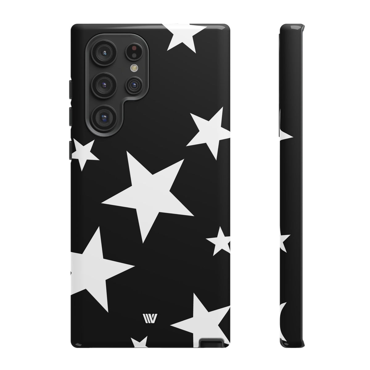 JET BLACK BOLD STARS | Tough Phone Case