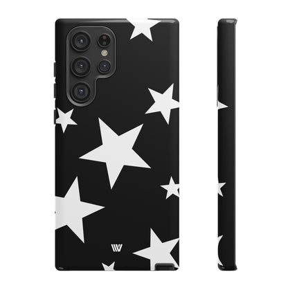 JET BLACK BOLD STARS | Tough Phone Case