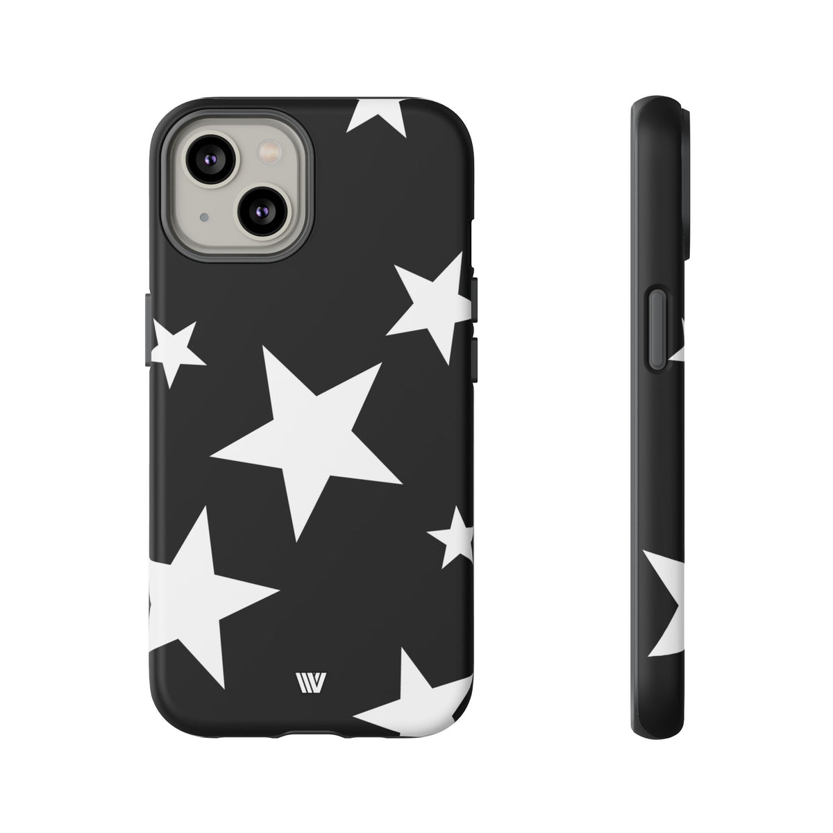 JET BLACK BOLD STARS | Tough Phone Case