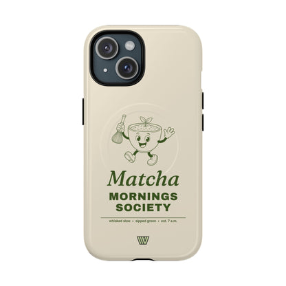 MATCHA MORNINGS | MagSafe Tough iPhone Case