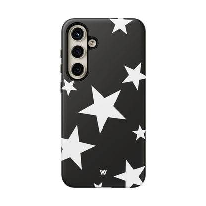 JET BLACK BOLD STARS | Tough Phone Case