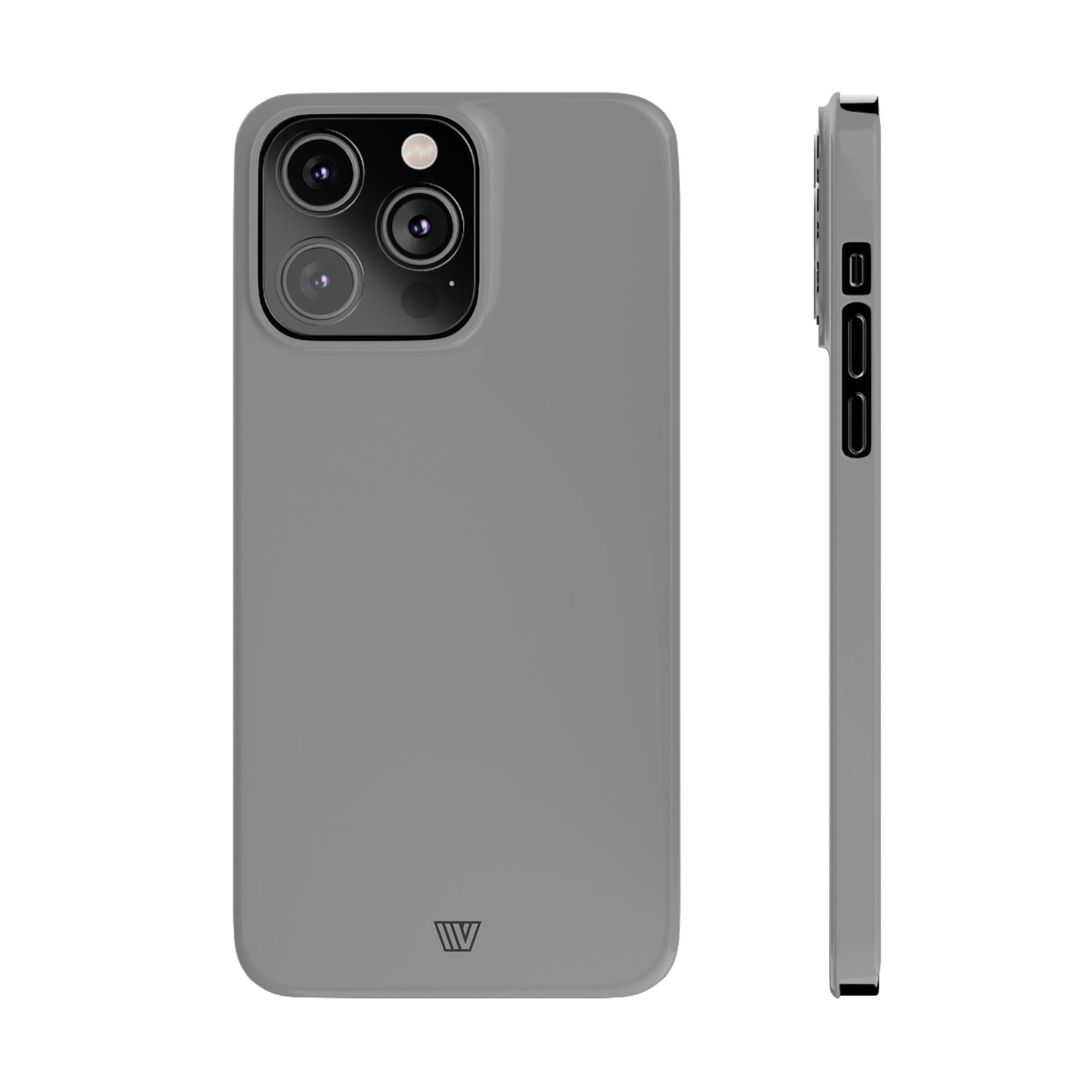 SOLID GRAY | Slim iPhone Case - Trovvve