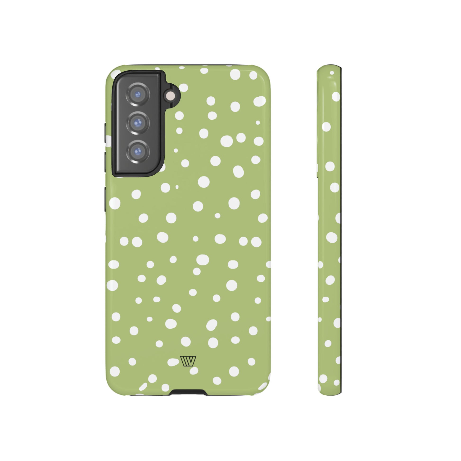 PALE OLIVE DOTS | Tough Phone Case - Trovvve