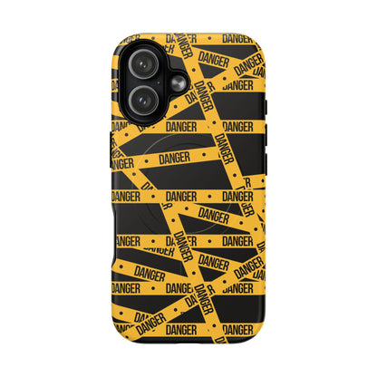 Danger Tape MagSafe Tough iPhone Case – iPhone 17, Matte