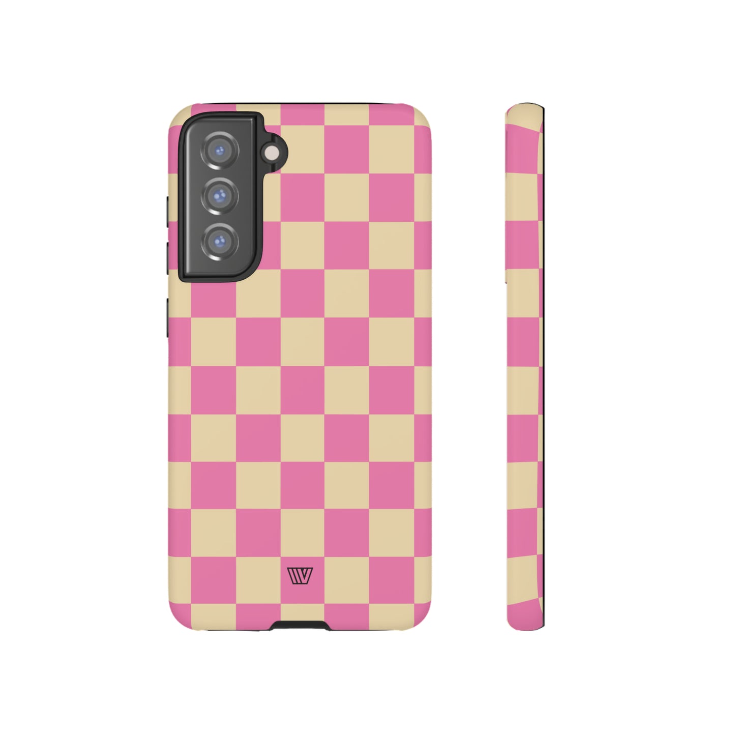 PINK TAN CHECKERBOARD | Tough Phone Case - Trovvve